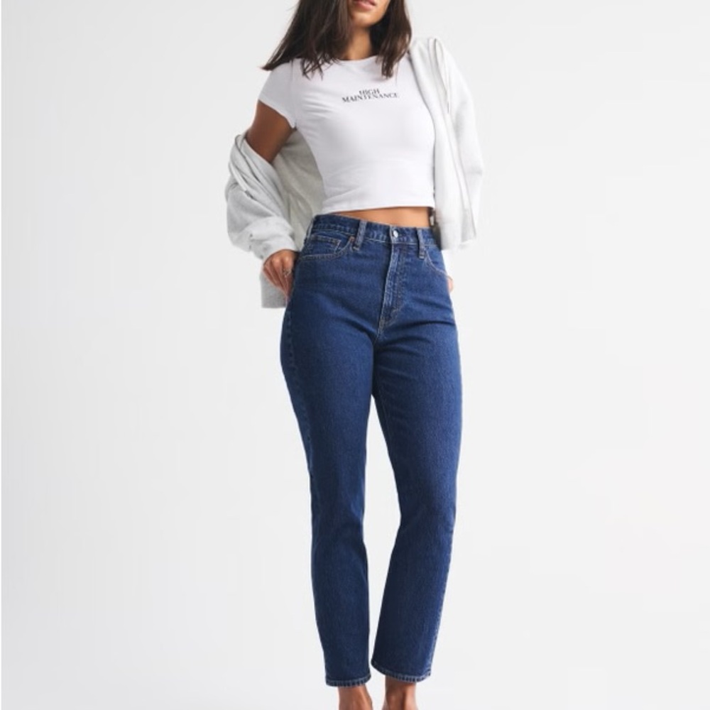 Abercrombie & Fitch High Rise Blue Jeans
